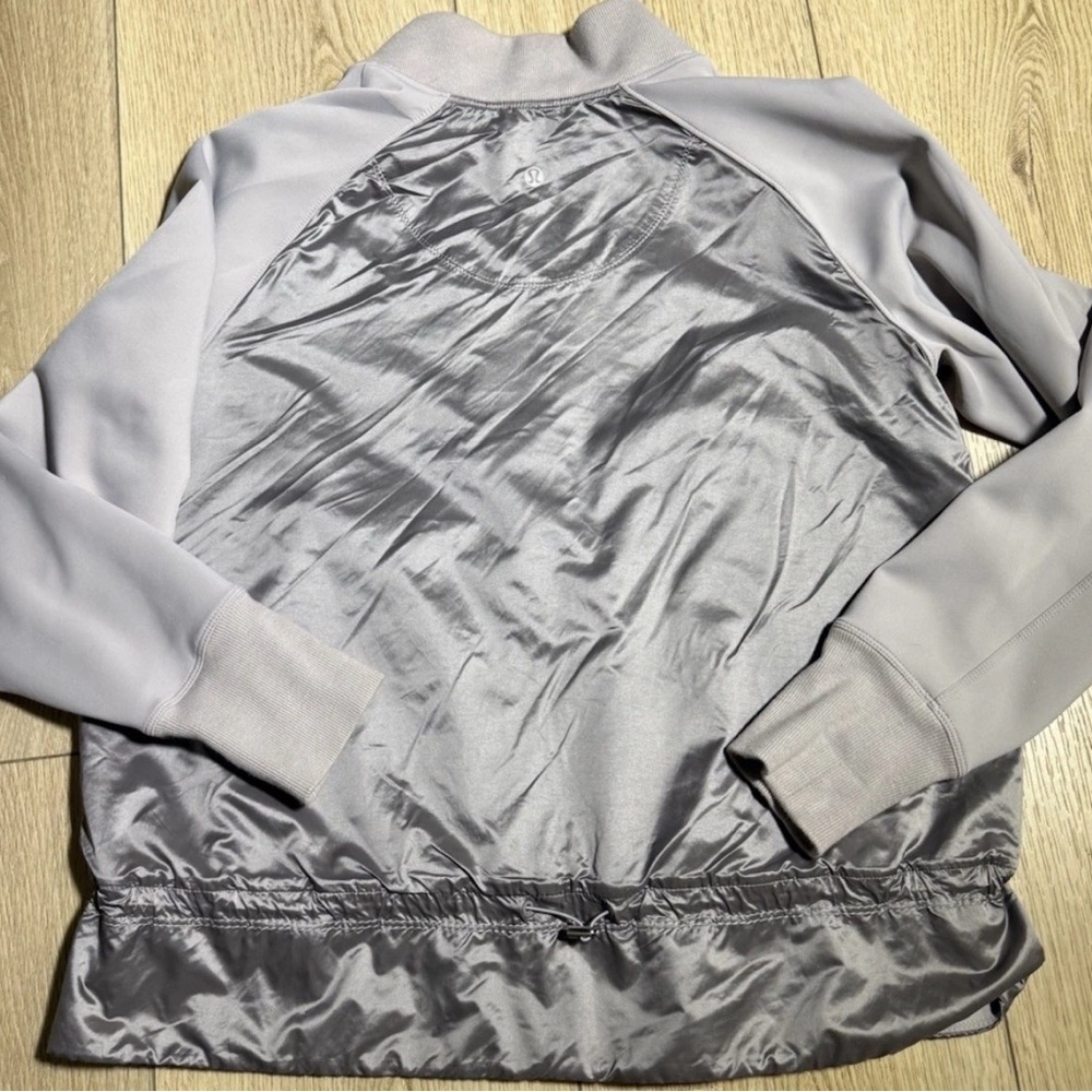 Light Gray Zip-Up Jacket - image 5